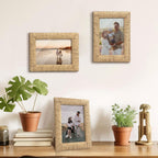 Artful Picture Frame made of Woven Natural Material | Kelmera