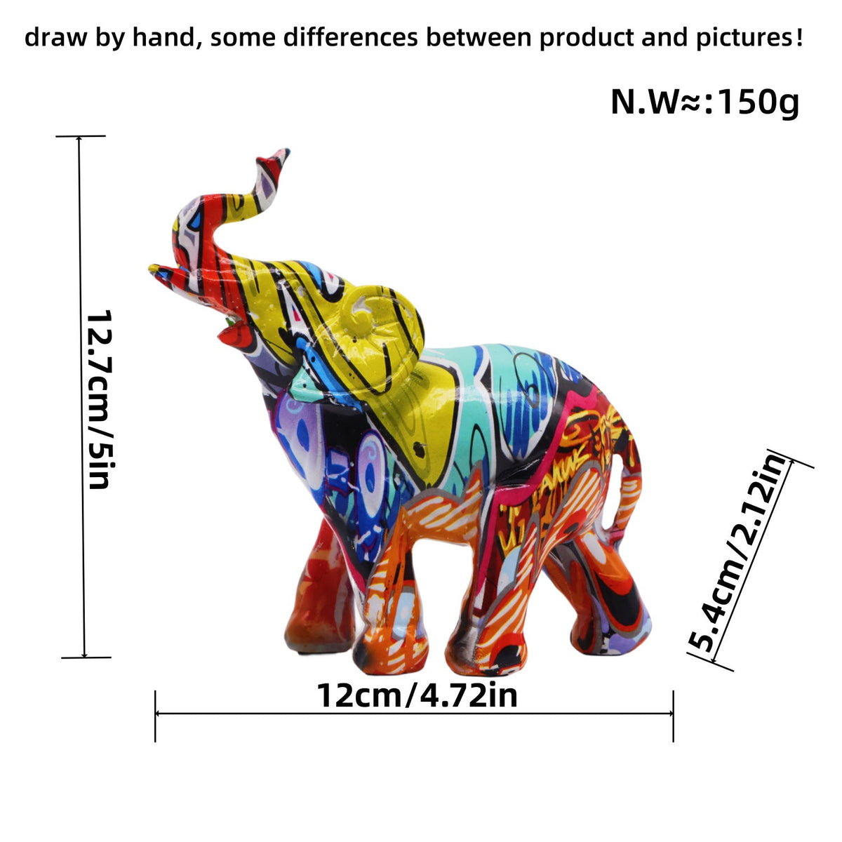 Artfully Designed Elephant Figure | Kelmera