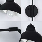 Articulated Wall Lamp with Curved Arm and Adjustable Bell Shade | Kelmera