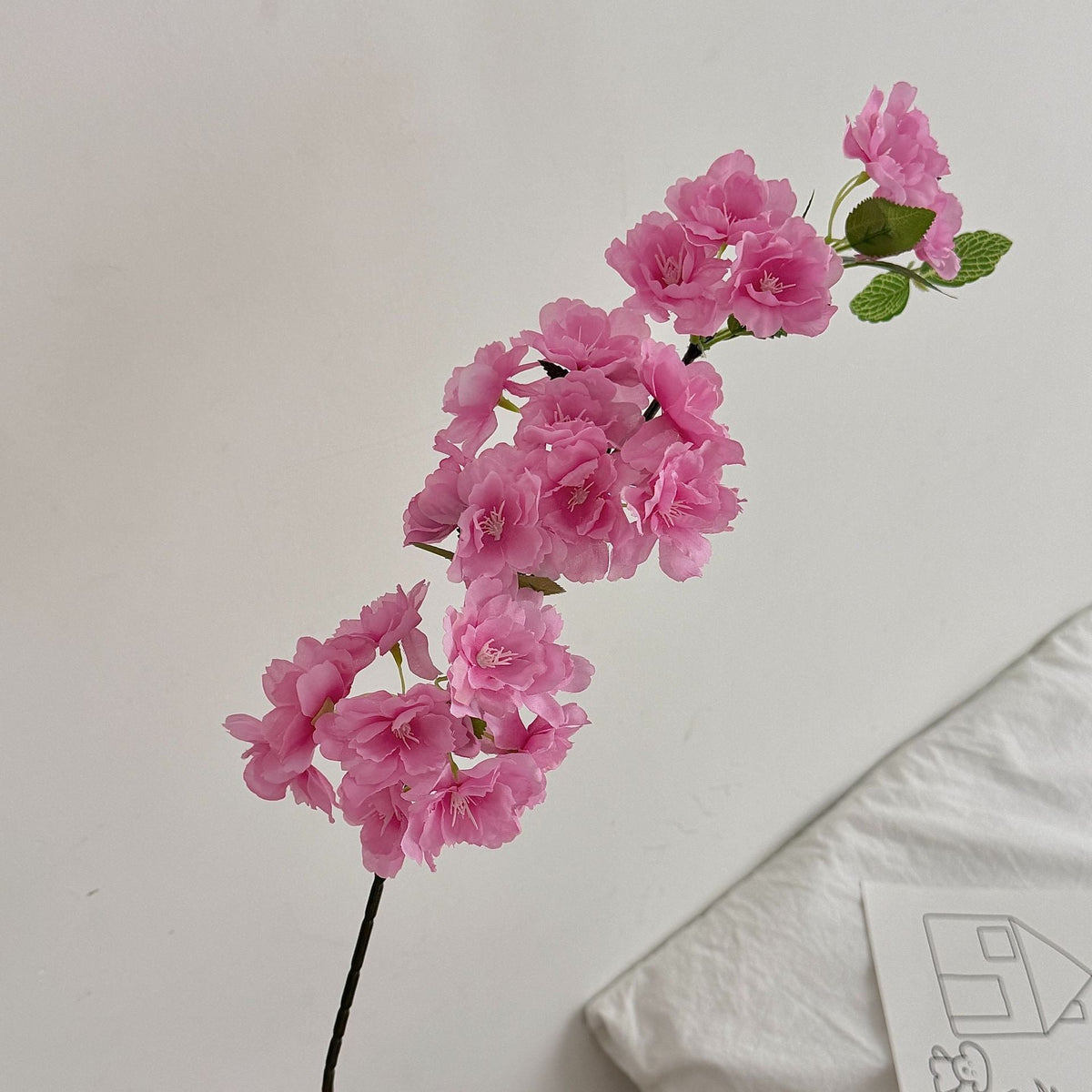 Artificial Cherry Blossom Branch Magenta Champagne | Kelmera