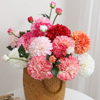 Artificial Dahlia Flower Branch with Realistic Texture | Kelmera