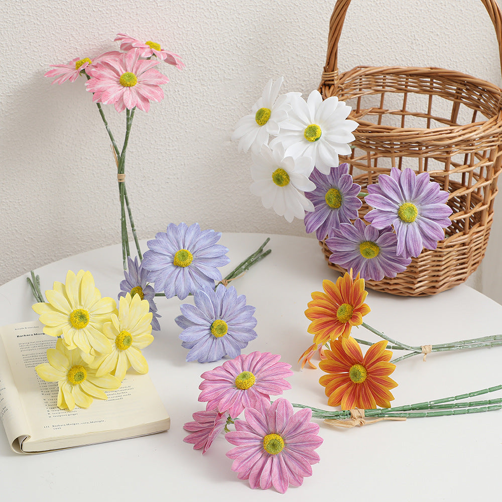 Artificial Flower Bouquet Beige Yellow | Kelmera