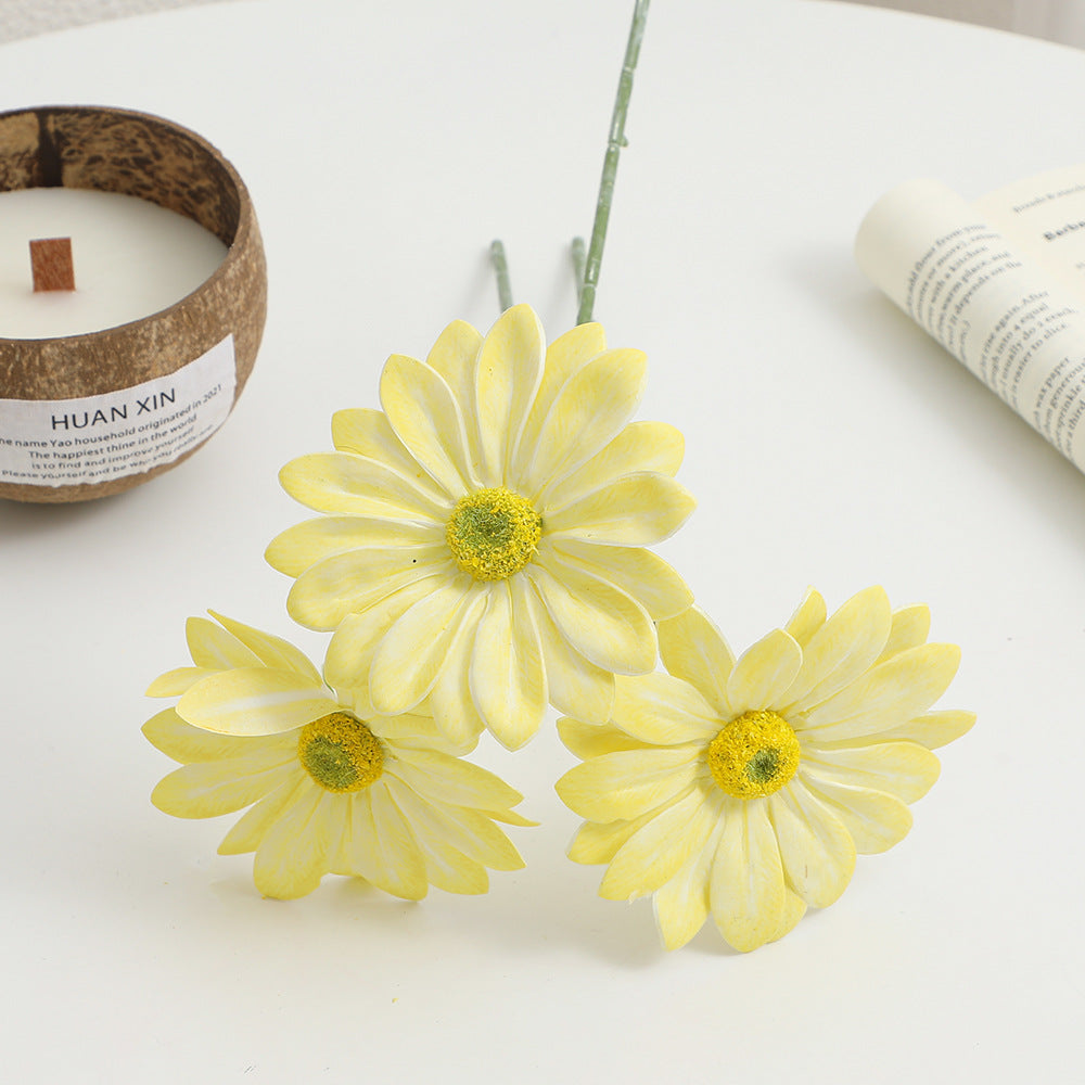Artificial Flower Bouquet Beige Yellow | Kelmera