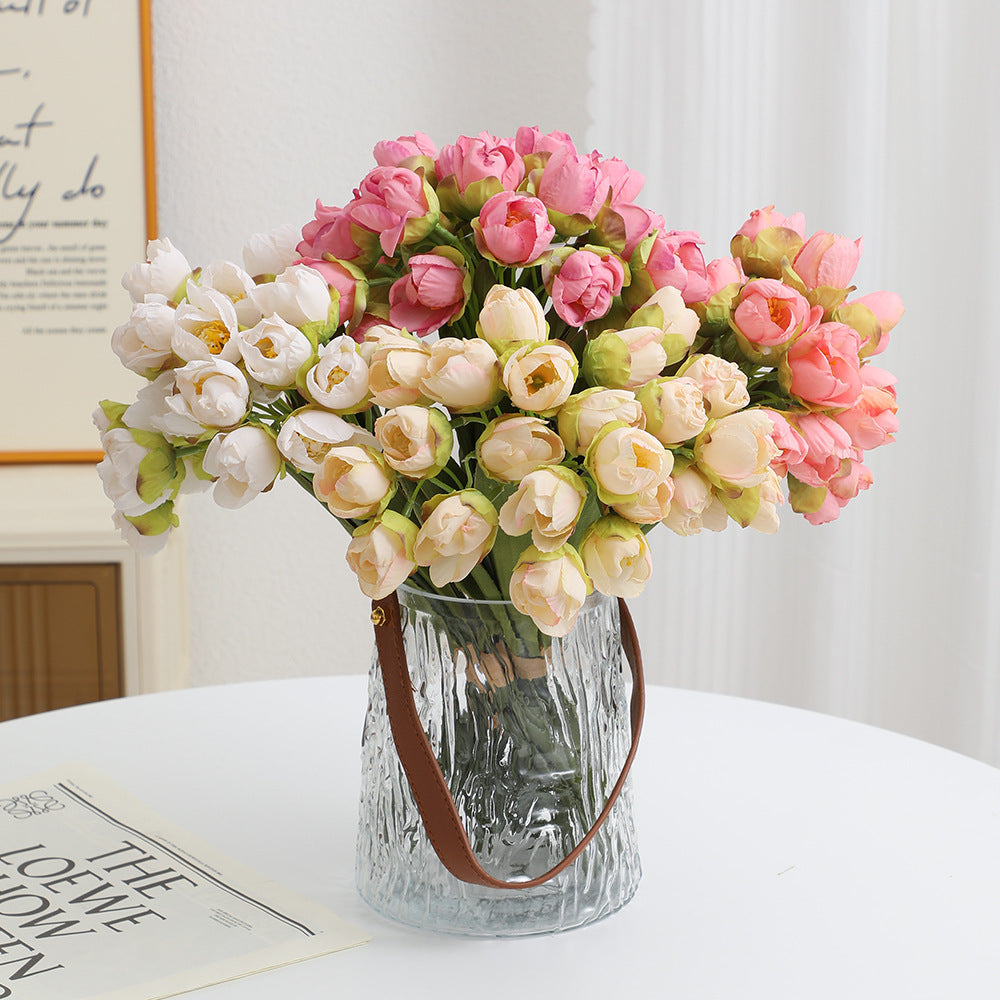 Artificial Flower Bouquet Champagne Pink | Kelmera