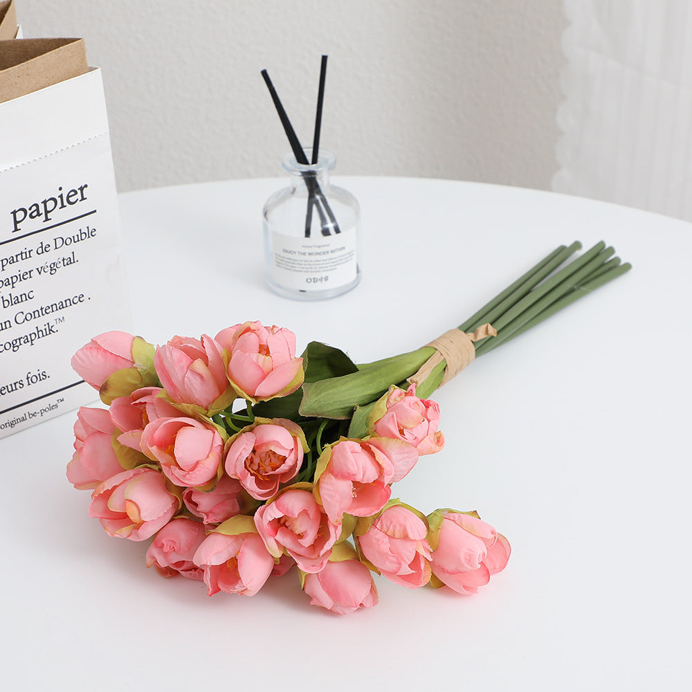 Artificial Flower Bouquet Champagne Pink | Kelmera