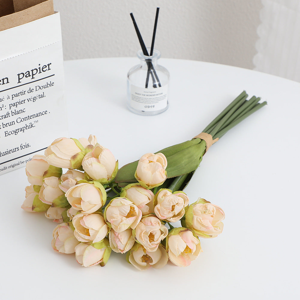 Artificial Flower Bouquet Champagne Pink | Kelmera