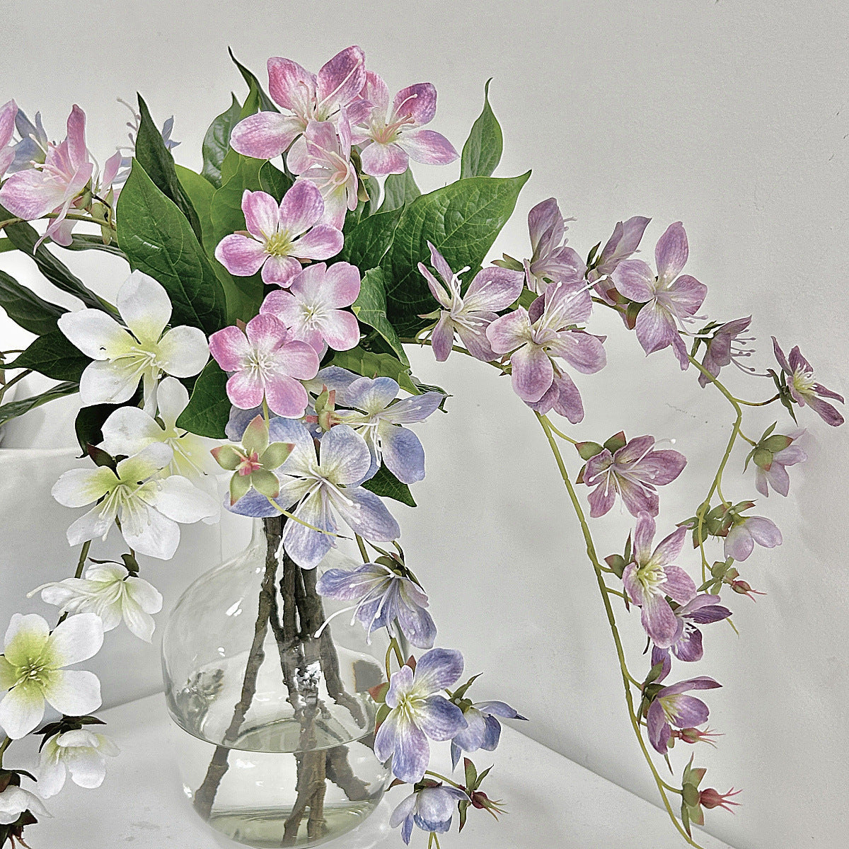 Artificial Flower Bouquet White Pink | Kelmera