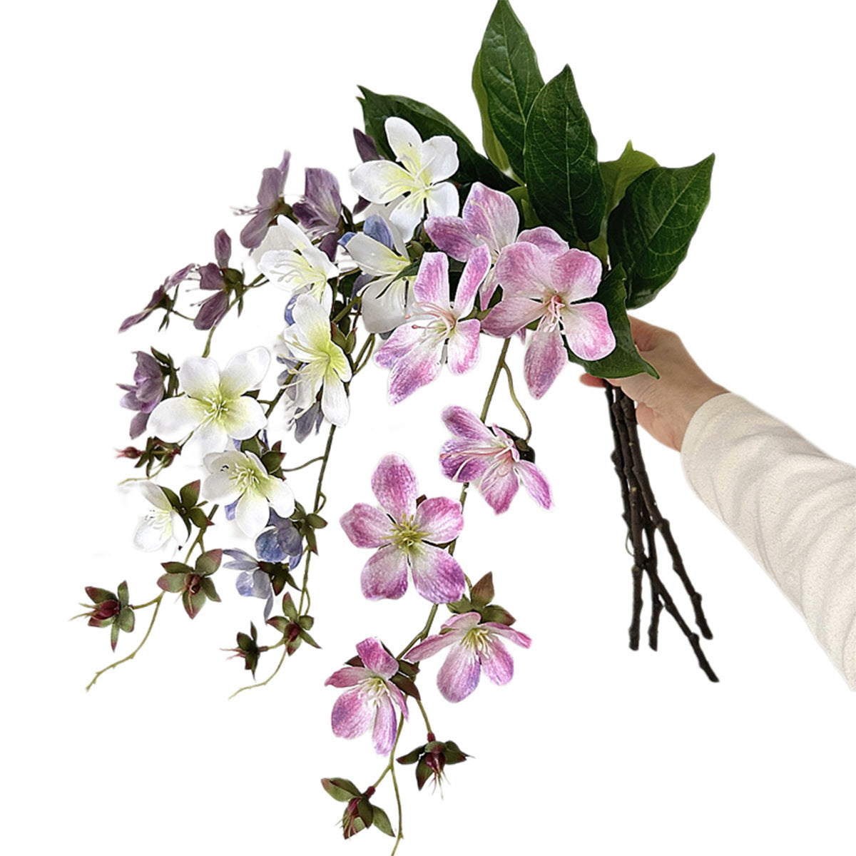 Artificial Flower Bouquet White Pink | Kelmera
