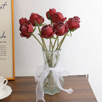 Artificial Flower Bouquet Wine Red Light Lilac | Kelmera