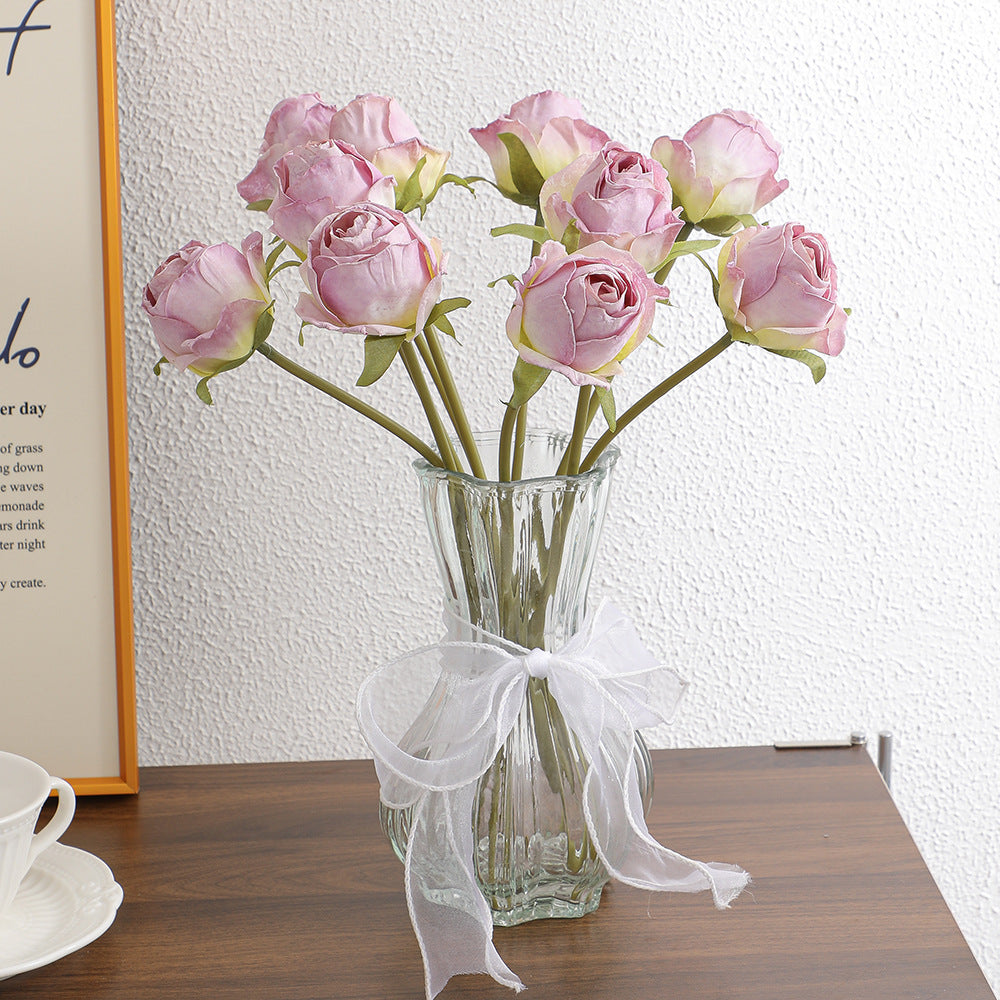 Artificial Flower Bouquet Wine Red Light Lilac | Kelmera