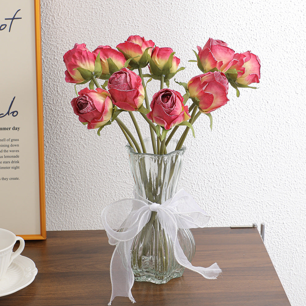 Artificial Flower Bouquet Wine Red Light Lilac | Kelmera