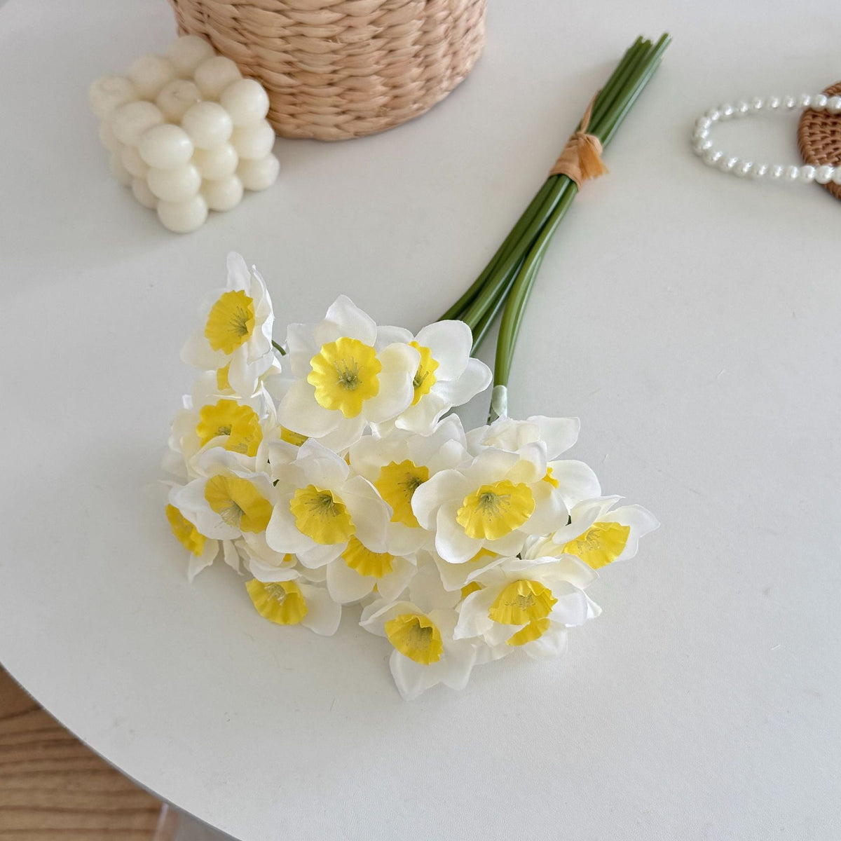 Artificial Flower Bouquet Yellow White | Kelmera