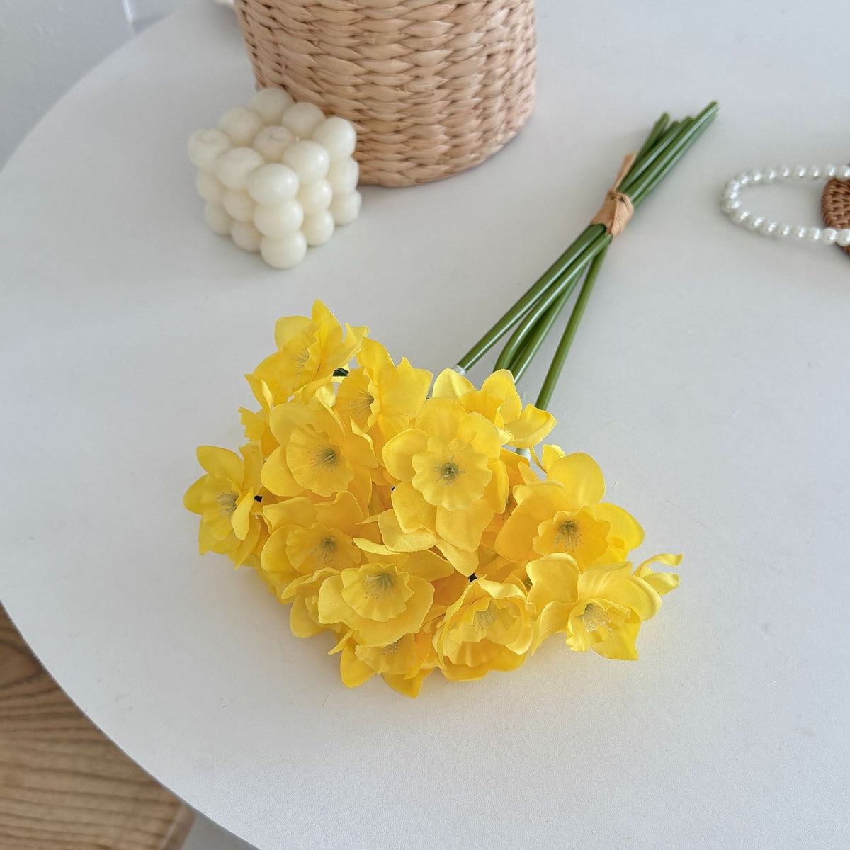 Artificial Flower Bouquet Yellow White | Kelmera