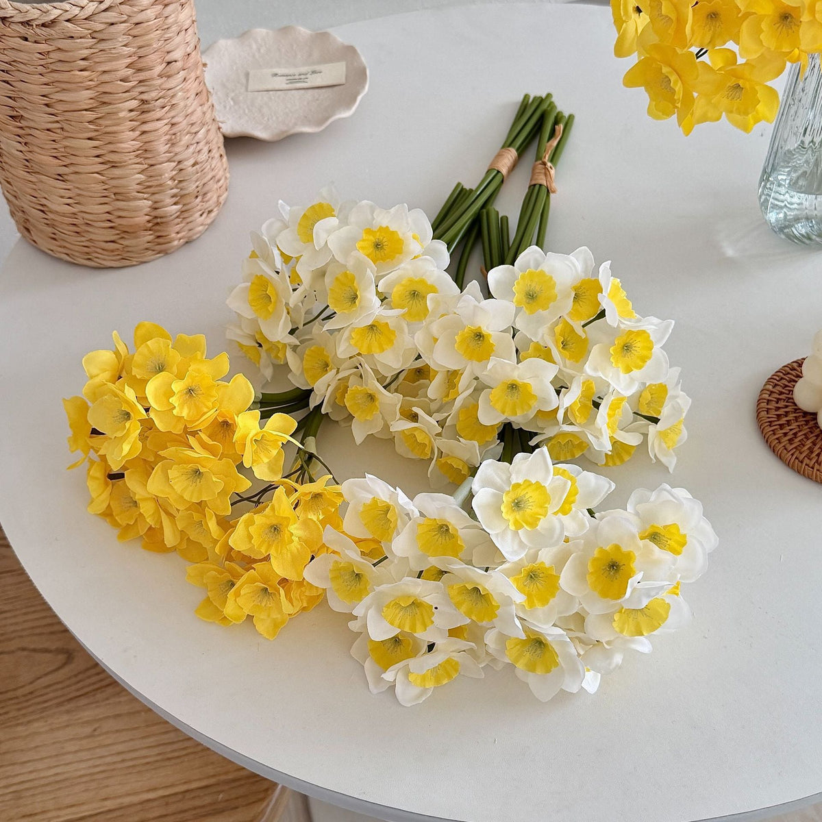 Artificial Flower Bouquet Yellow White | Kelmera