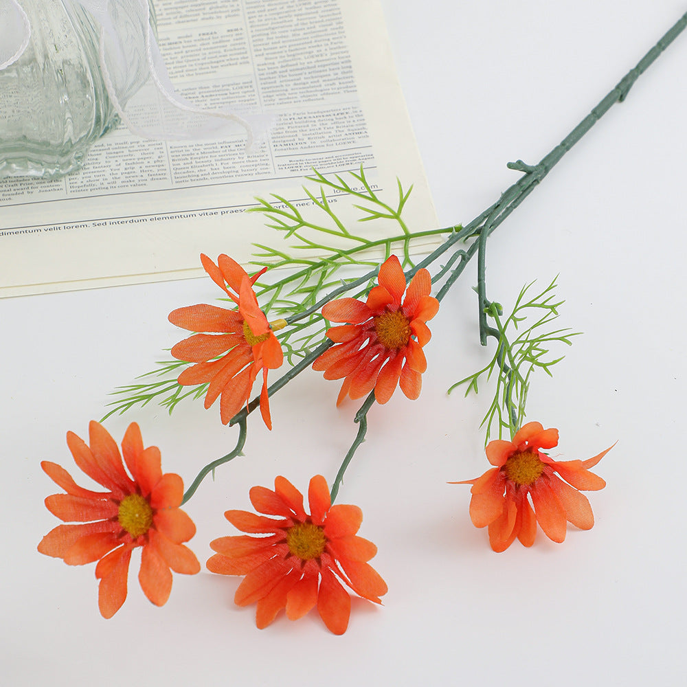 Artificial Flower Branch with Bright Blooms and Delicate Leaves | Kelmera