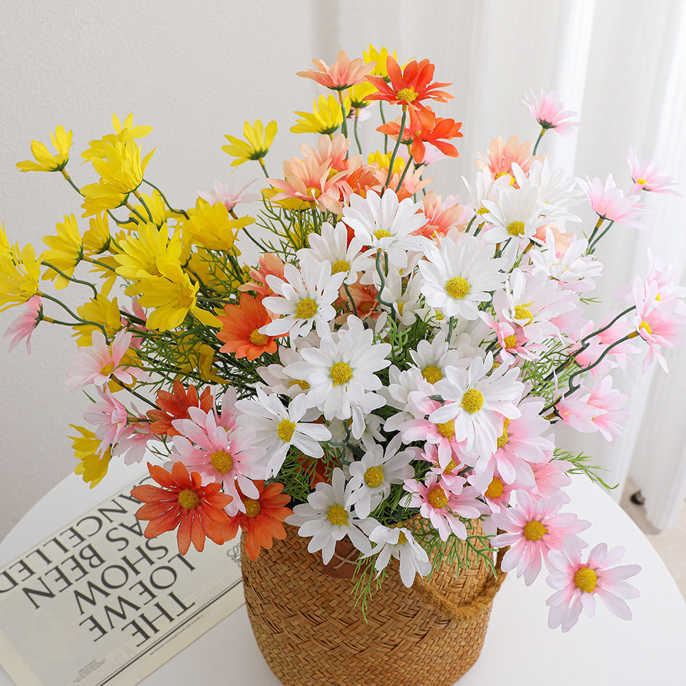 Artificial Flower Branch with Bright Blooms and Delicate Leaves | Kelmera
