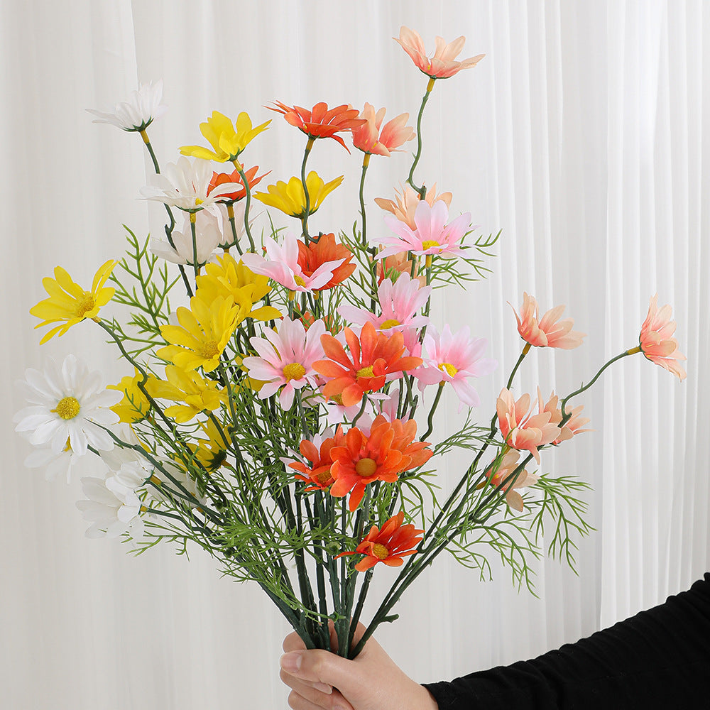 Artificial Flower Branch with Bright Blooms and Delicate Leaves | Kelmera