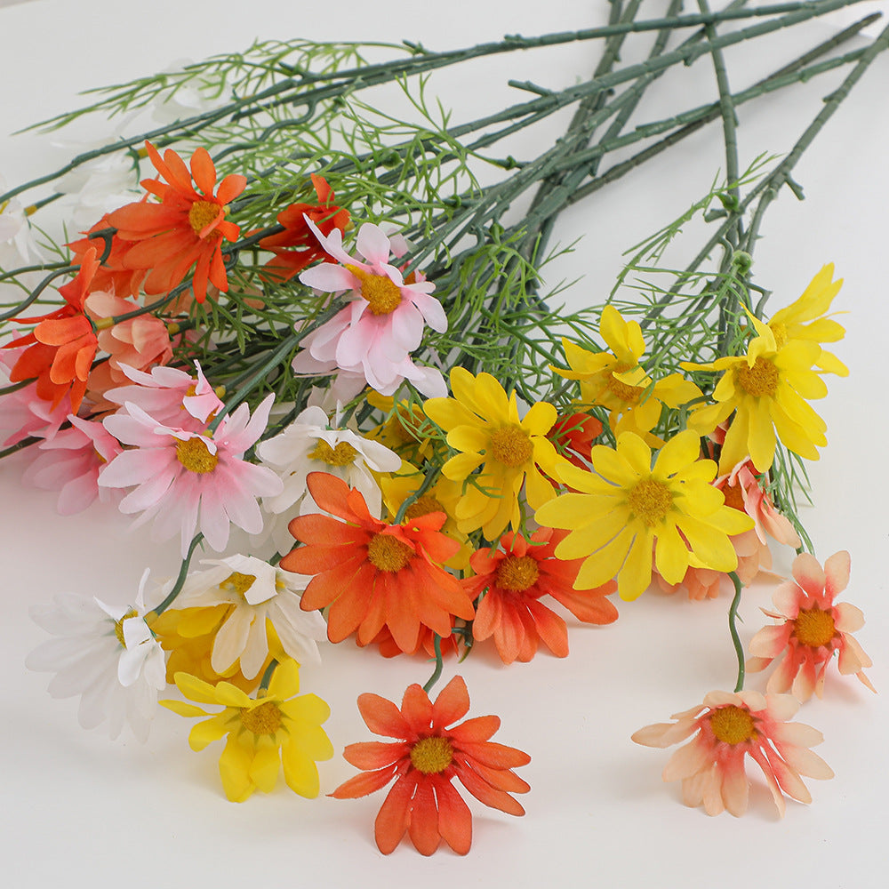 Artificial Flower Branch with Bright Blooms and Delicate Leaves | Kelmera