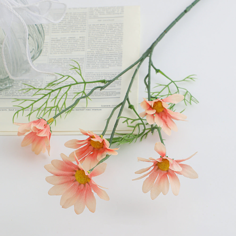 Artificial Flower Branch with Bright Blooms and Delicate Leaves | Kelmera