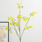 Artificial Flower Branch with Delicate Blue Flowers and Green Berries | Kelmera