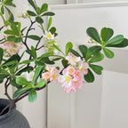 Artificial Flower Branch with Fine Pink Flowers and Vibrant Leaves | Kelmera