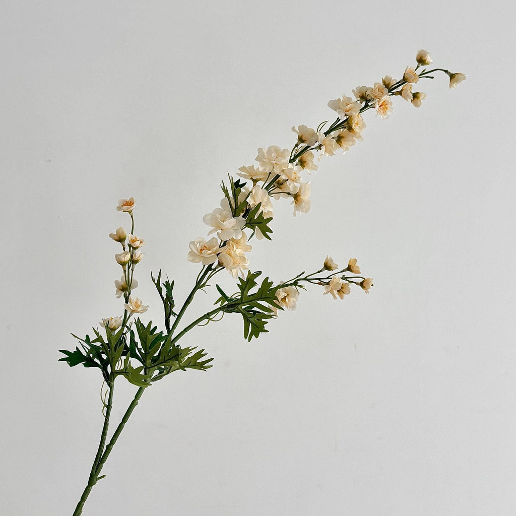 Artificial Flower Branch with Intricately Detailed Red Flowers | Kelmera
