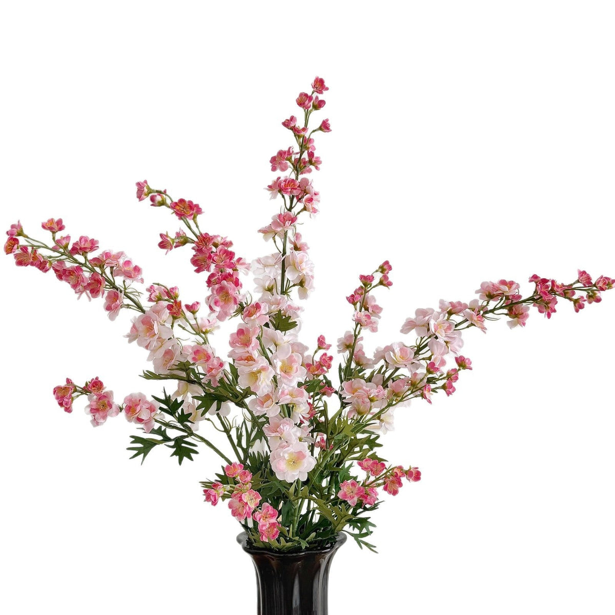 Artificial Flower Branch with Intricately Detailed Red Flowers | Kelmera
