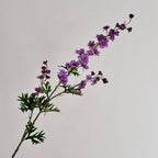 Artificial Flower Branch with Intricately Detailed Red Flowers | Kelmera