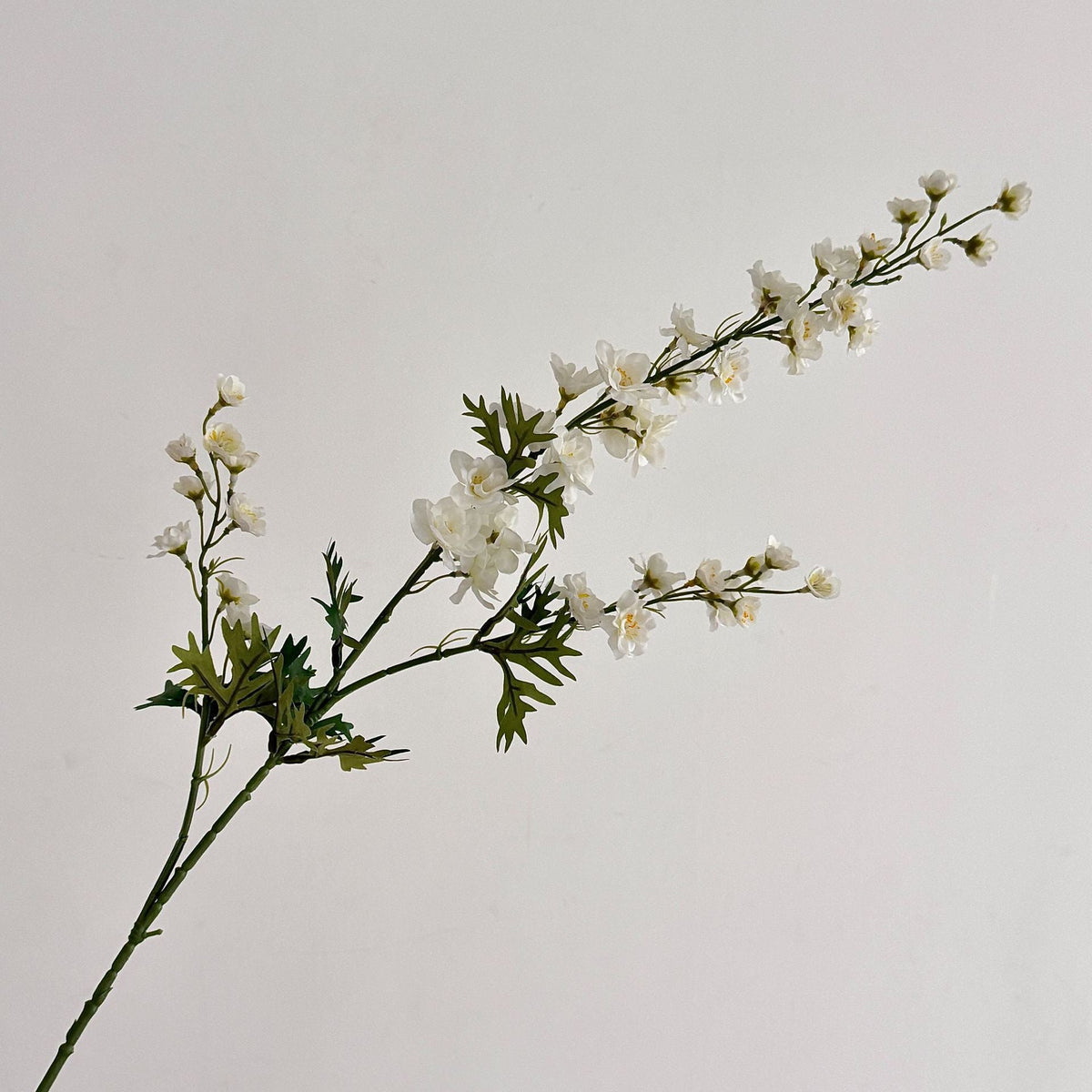 Artificial Flower Branch with Intricately Detailed Red Flowers | Kelmera