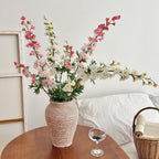 Artificial Flower Branch with Intricately Detailed Red Flowers | Kelmera