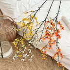 Artificial Flower Branch with Intricately Detailed Yellow Flowers | Kelmera