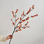 Artificial Flower Branch with Intricately Detailed Yellow Flowers | Kelmera