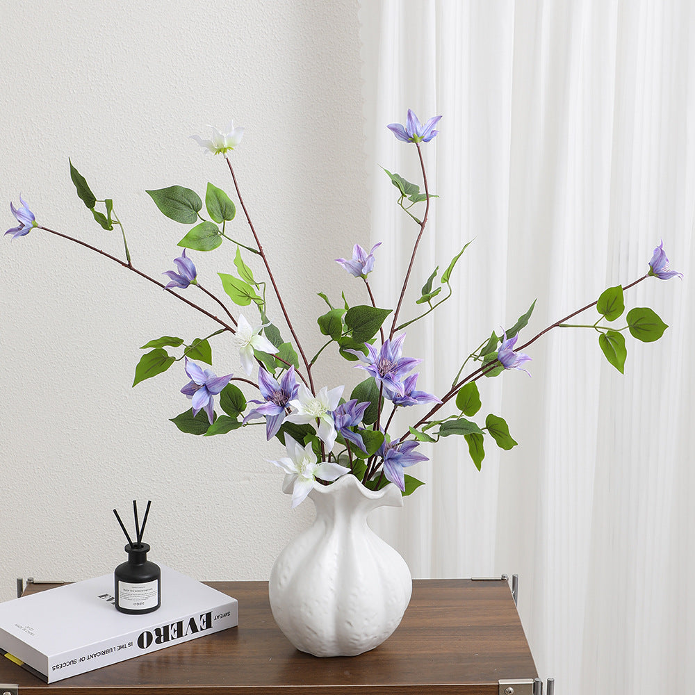 Artificial Flower Branch with Lifelike Fig Tree Leaves | Kelmera