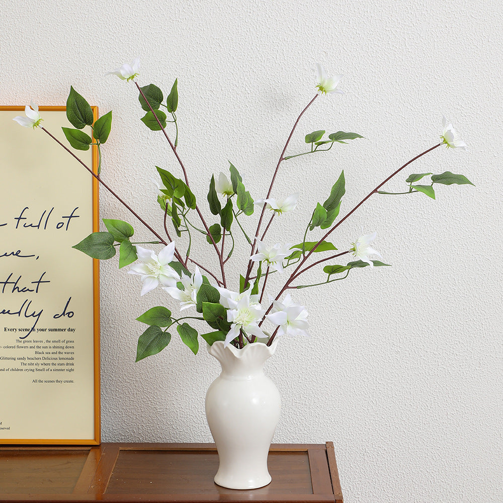 Artificial Flower Branch with Lifelike Fig Tree Leaves | Kelmera