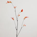 Artificial Flower Branch with Vibrant Orange Flowers | Kelmera