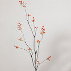 Artificial Flower Branch with Vibrant Orange Flowers | Kelmera