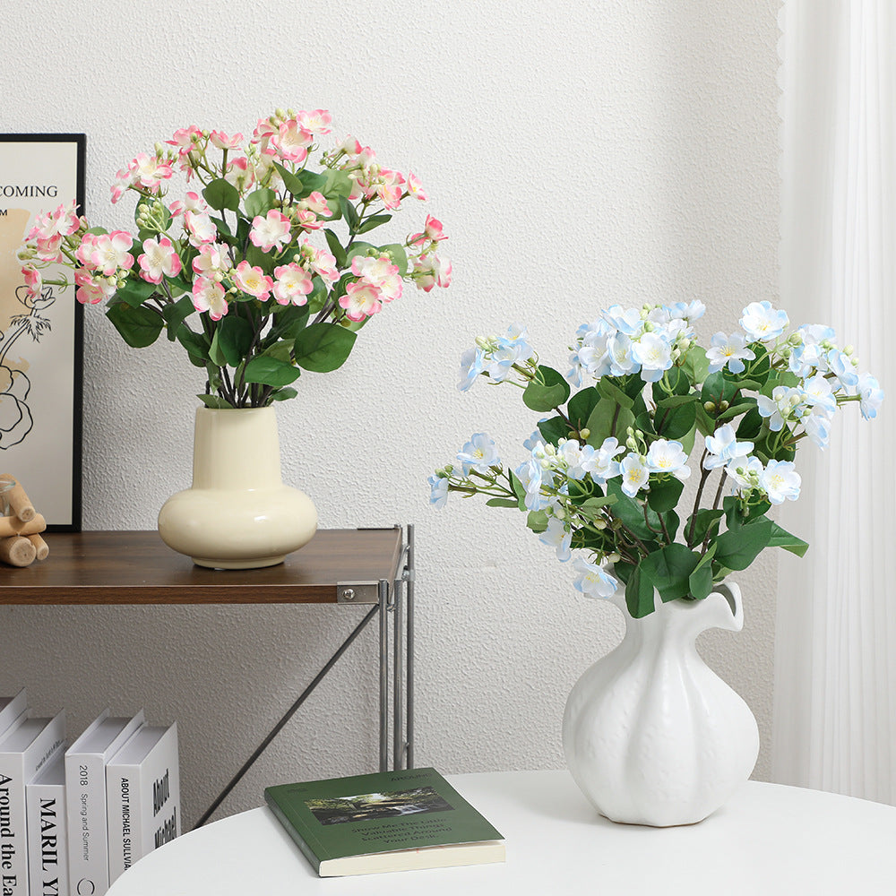 Artificial Flower Branch with Vibrant Pink Flowers | Kelmera