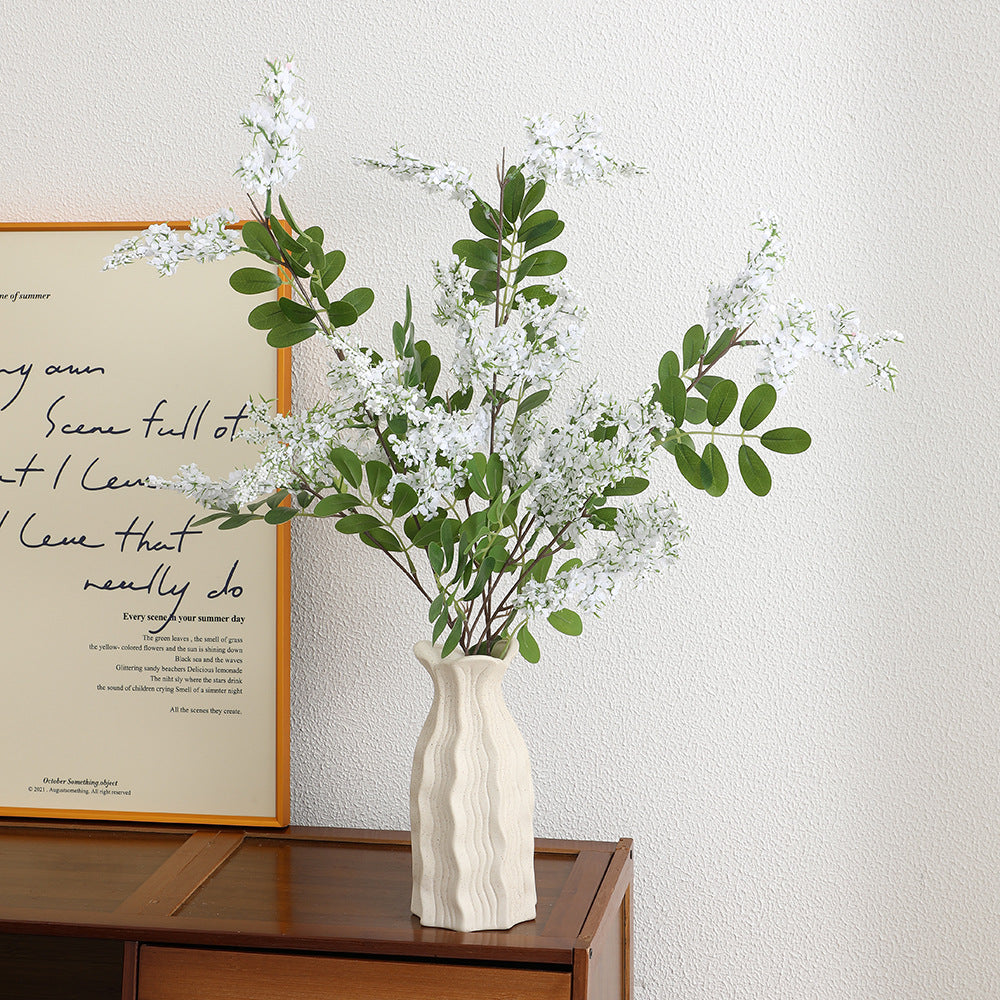 Artificial Flower Branch with Vibrant Purple Flowers | Kelmera