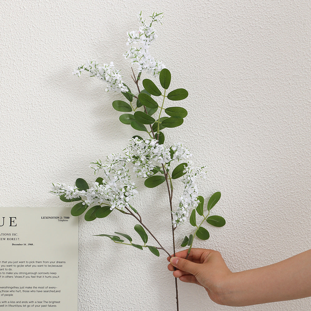 Artificial Flower Branch with Vibrant Purple Flowers | Kelmera