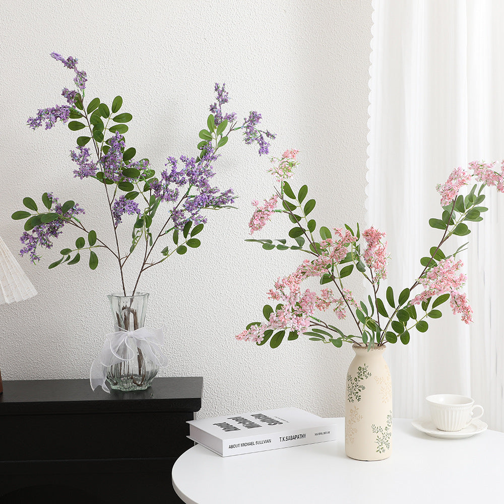 Artificial Flower Branch with Vibrant Purple Flowers | Kelmera