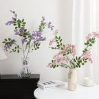 Artificial Flower Branch with Vibrant Purple Flowers | Kelmera