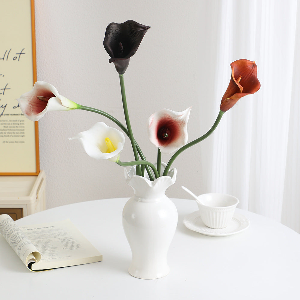 Artificial Flower White Brown | Kelmera