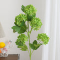 Artificial Hydrangea Branch with Vibrant Flowers and Detailed Leaves | Kelmera