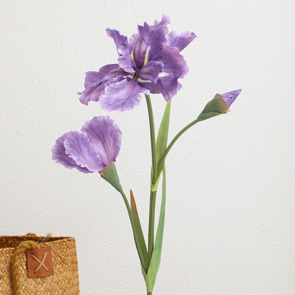 Artificial Iris Flower Stem with Realistic Details | Kelmera
