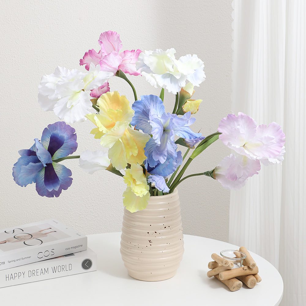 Artificial Iris Flower Stem with Realistic Details | Kelmera