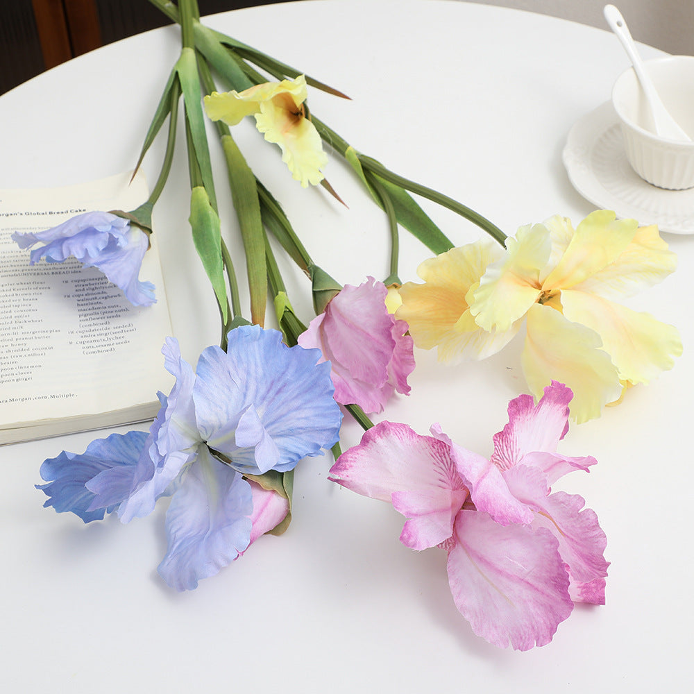 Artificial Iris Flower Stem with Realistic Details | Kelmera