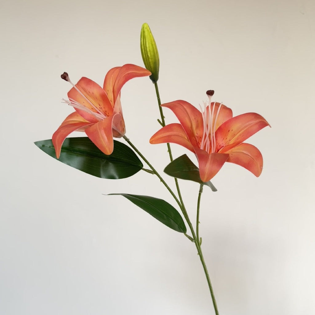 Artificial Lily Branch with Realistic Flowers | Kelmera