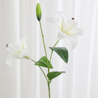 Artificial Lily Branch with Realistic Flowers | Kelmera