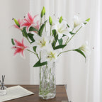Artificial Lily Branch with Realistic Flowers | Kelmera