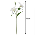 Artificial Lily Branch with Realistic Flowers | Kelmera